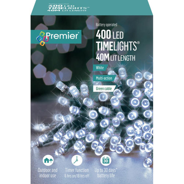 400 B/O LED TIME LIGHTS WHITE